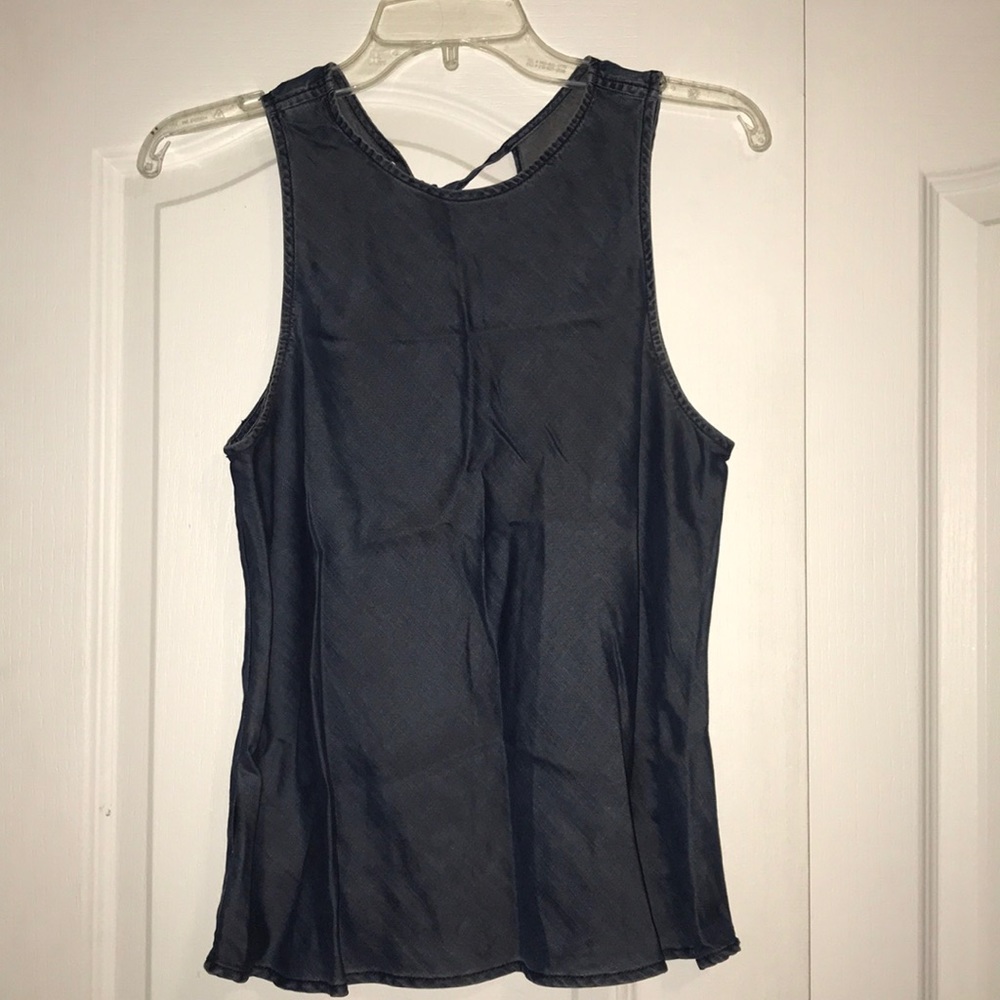 Jean colored sleeveless shirt! :)